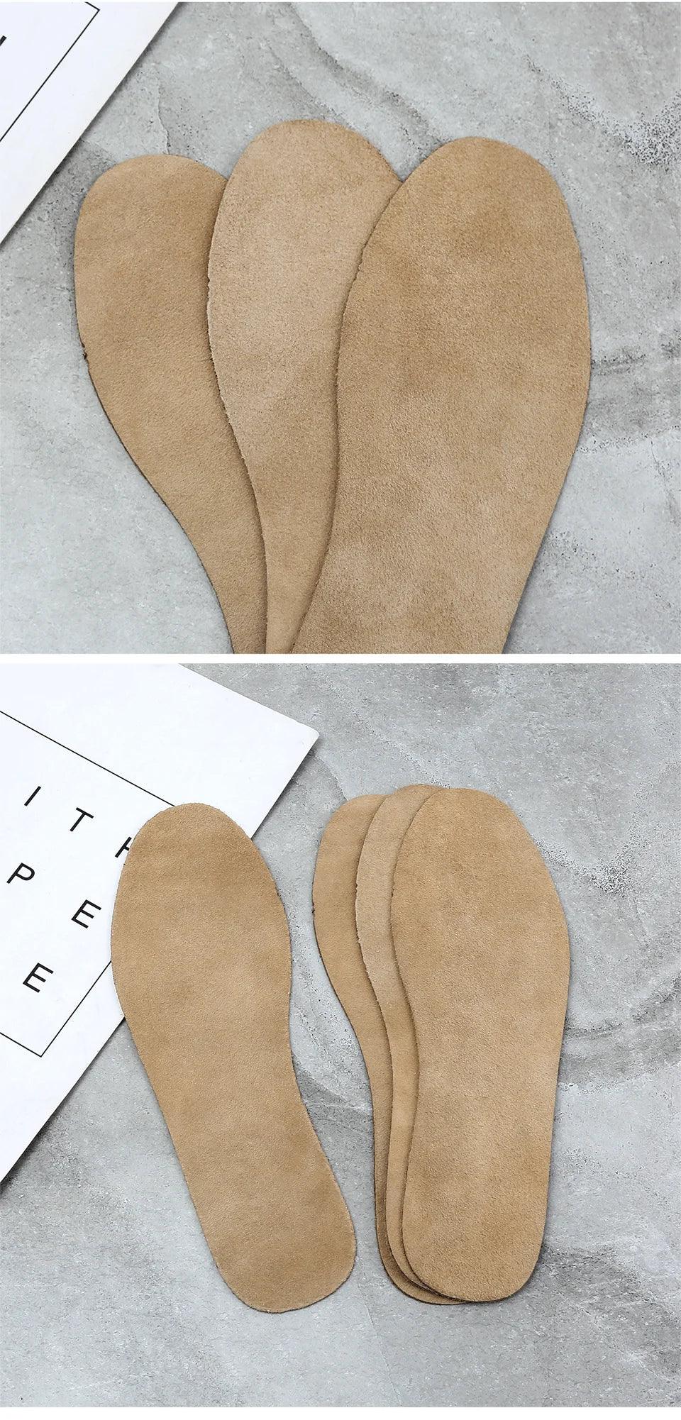 Deodorant Trimmed Cowhide Insoles for Children Shoe Insole Trimmable Men's Sneakers Ankle Boots for Women Sneaker Women's Boot