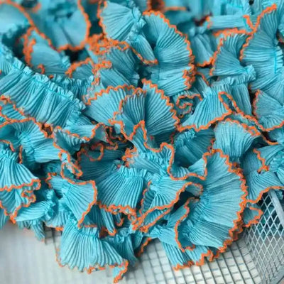 4M/lot 3cm Wine red/pink/Beige Chiffon Pleated Lace Dog Tooth Ruffle Lace Trimming for Dress Pet Cloth Home Decoration X1496