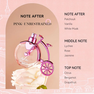25ML Bike Styling Women's Perfume Pink Fragrant Fresh Oriental Floral Perfume with Gift Box Packaging  Holiday Gift