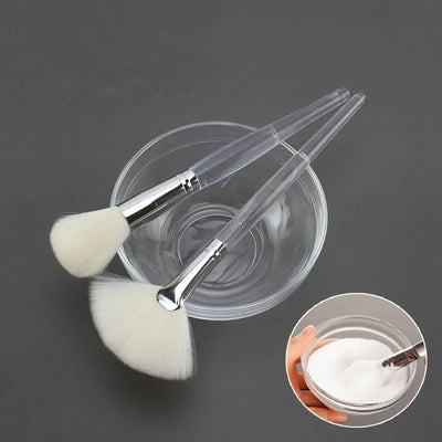 1/2 PCS Facial Cleanser Brush  Soft Bristles Exfoliator  Face Wash Brush Fan Makeup Brushes Portable Skin Care Tool