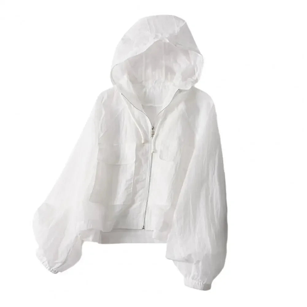Women Sunscreen Jacket Women's Sun Protection Athletic Hoodie Coat for Running Hiking Cycling Travel Lightweight Uv Jacket