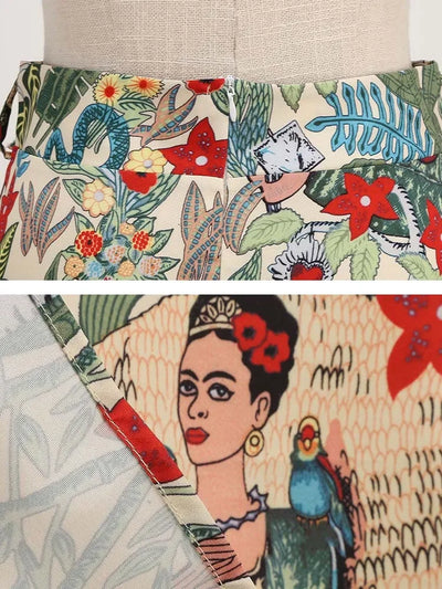 Summer Casual Women Midi Skirt Polka Dot High Waist Retro Vintage 50s Pleated Party Skirts