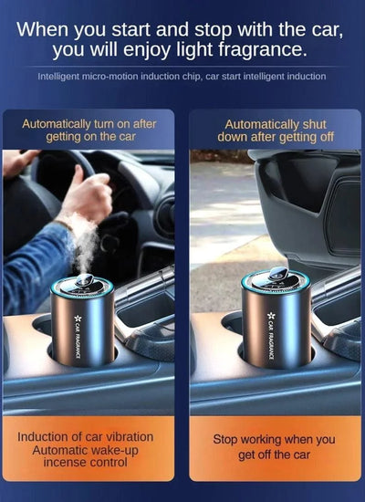 Car Perfume Air Freshener Essential Oil Fragrance Diffuser Smell Distributor USB Rechargeable Aromatherapy Scent Air Refresher