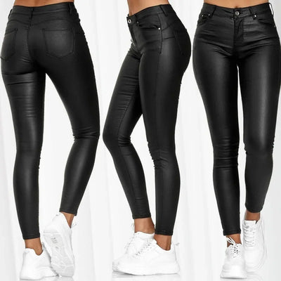 Faux Leather Leggings For Women