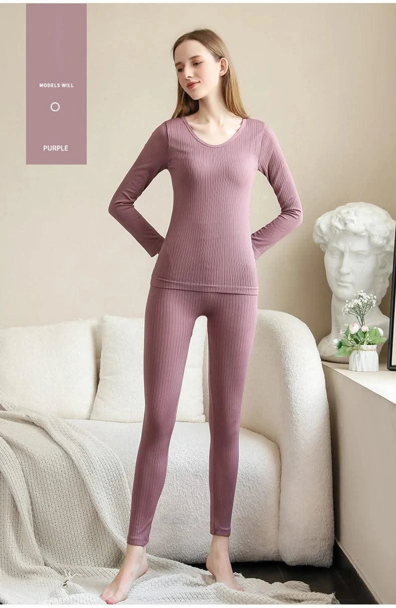 Women Thermal Underwear Winter Long Sleeve