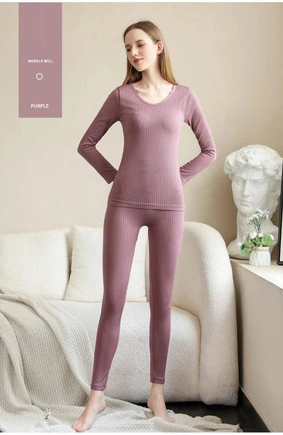 Women Thermal Underwear Winter Long Sleeve