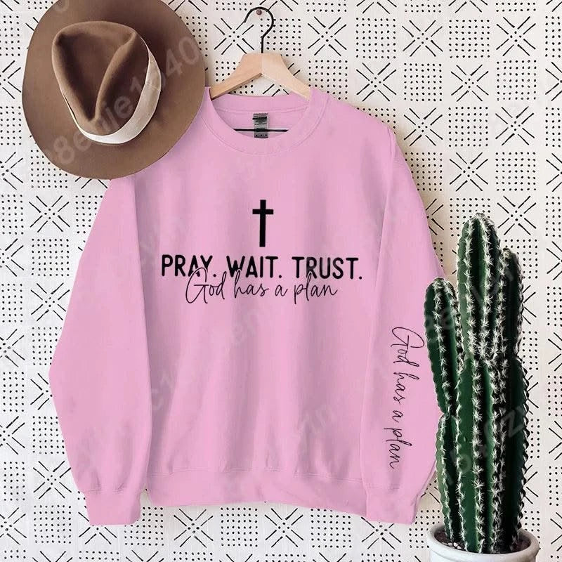 Uplifting Christian Quote Crewneck Sweatshirt, Long Sleeve, Women's
