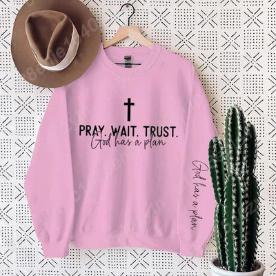 Uplifting Christian Quote Crewneck Sweatshirt, Long Sleeve, Women's