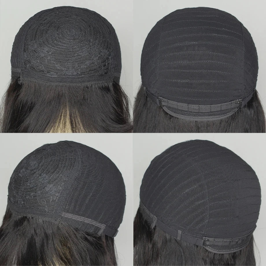 Short human hair wigs Pixie Cut Wigs Human Hair For Black Women With Bangs Brazilian Virgin Hair Cheap Wig machine made