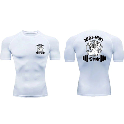 Athletic Compression Shirts For Men Gym Sports Rash Guards Workout Fitness Base Layer Undershirts Quick Dry Tees Tshirt Tops