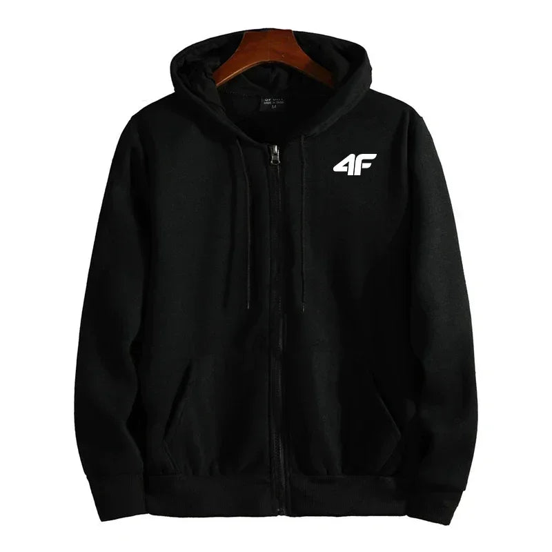 Men's Outerwear Hot Sales Fashion Loose Zipper Tops Printing Sports Hoodie Coat Casual Street Mens Cardigan Sweatshirt Clothing