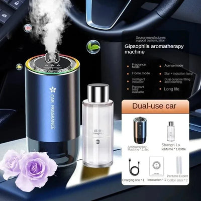 Car Perfume Air Freshener Essential Oil Fragrance Diffuser Smell Distributor USB Rechargeable Aromatherapy Scent Air Refresher