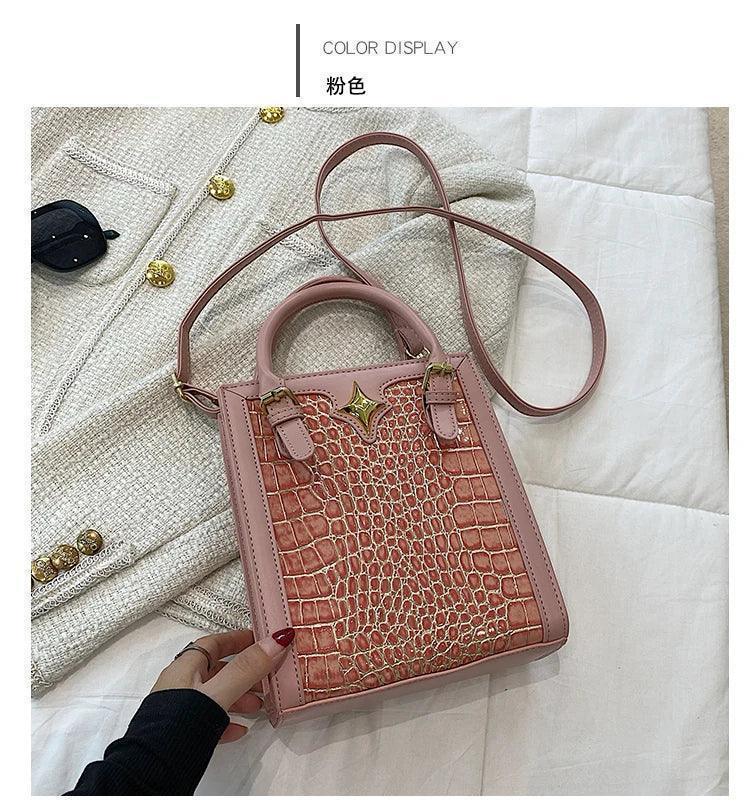 Elegant classic designer paris fashion inspired handbag for women with minimalist vintage charm and logo