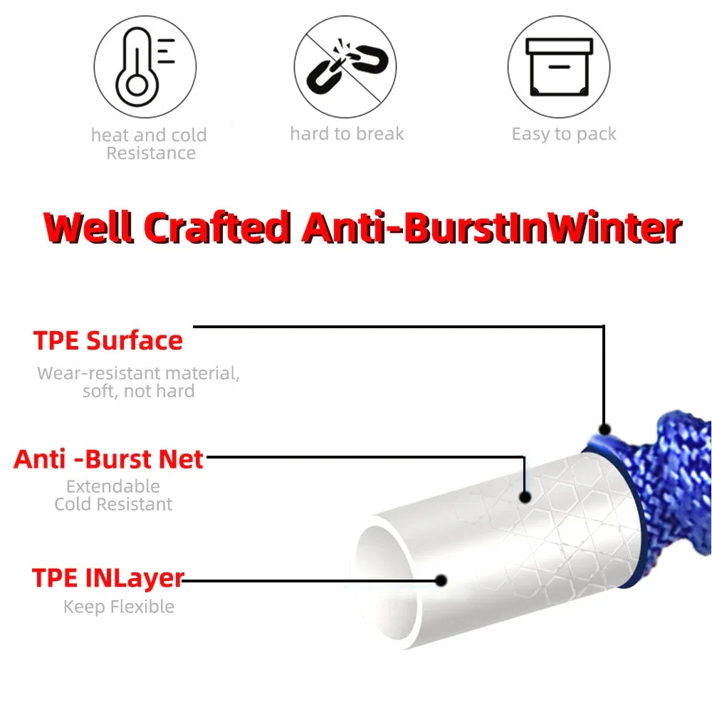 Garden Expandable Watering Hose Flexible Magic Hose High Pressure Car Washer Hose Retractable Water Gun Cleaning Pipe Irrigation