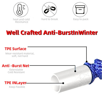 Garden Expandable Watering Hose Flexible Magic Hose High Pressure Car Washer Hose Retractable Water Gun Cleaning Pipe Irrigation