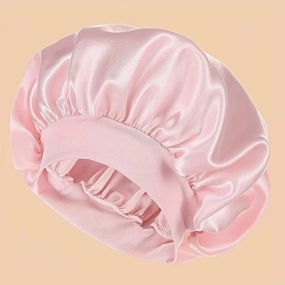 Satin Bonnet Hair Bonnet for Sleeping Silk Bonnets for Women with Elastic Soft Band for Hair Care Night Hair Care Accessories