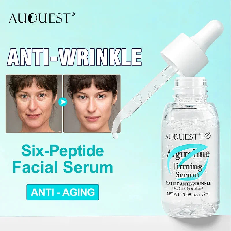 Face Serum SixPeptide Firming Highly Effective Anti-Wrinkle Skin Firming Smooth Skin Preventing Improving Facial Serum Skin Care