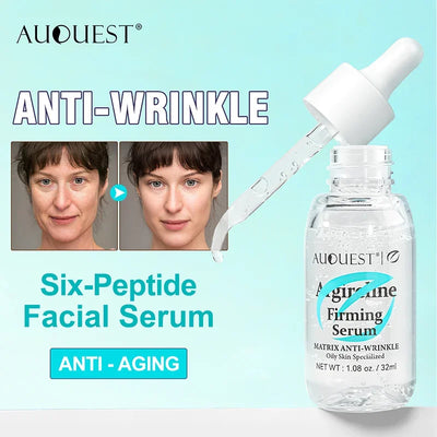Face Serum SixPeptide Firming Highly Effective Anti-Wrinkle Skin Firming Smooth Skin Preventing Improving Facial Serum Skin Care