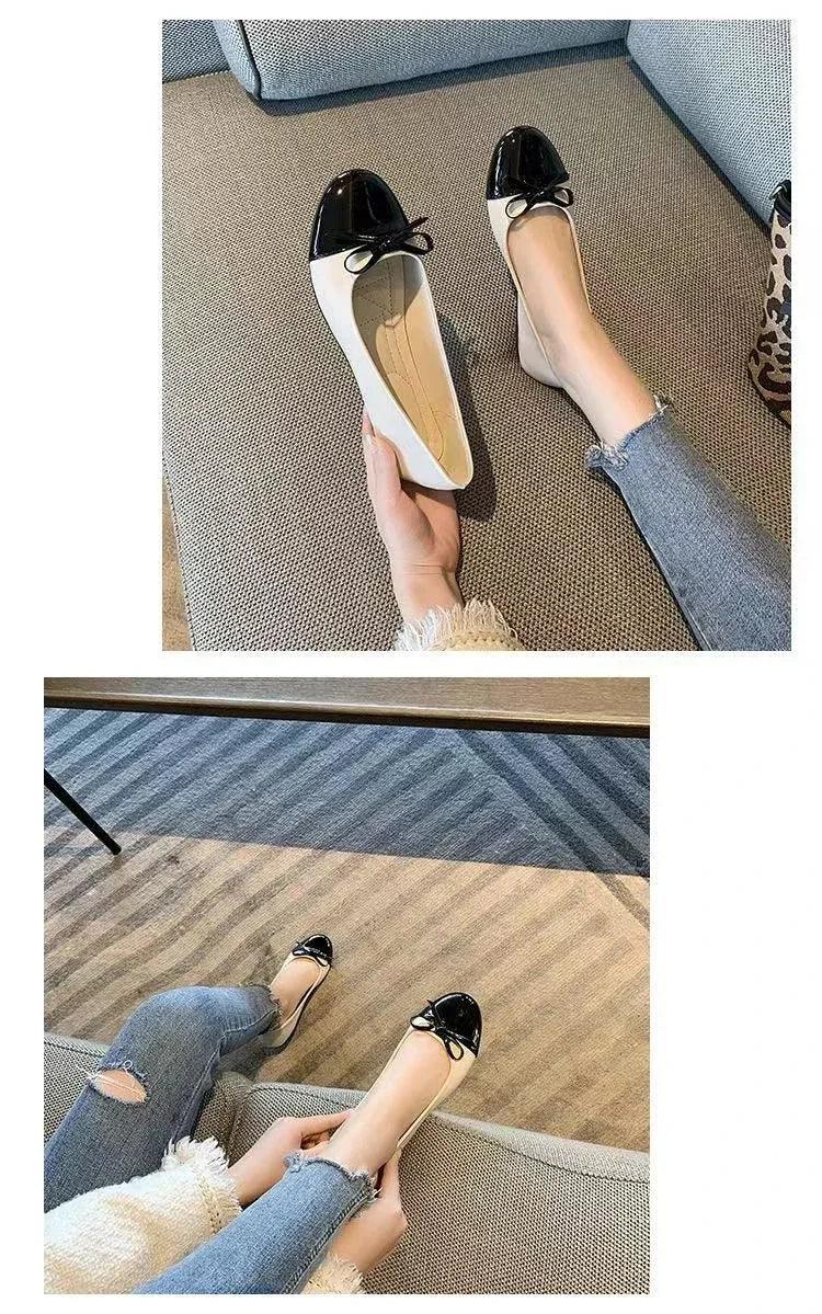 Women’s elegant bow-knot slip-on loafers flat shoes fashion ballerina woman/ladies zapatos de mujer