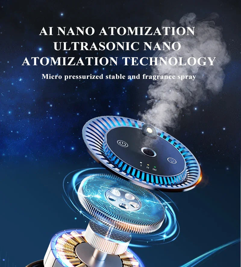 Car Electric Air Diffuser Aroma Car Air Vent Humidifier Mist Aromatherapy Car Air Freshener For Removing Odors Car Accessories