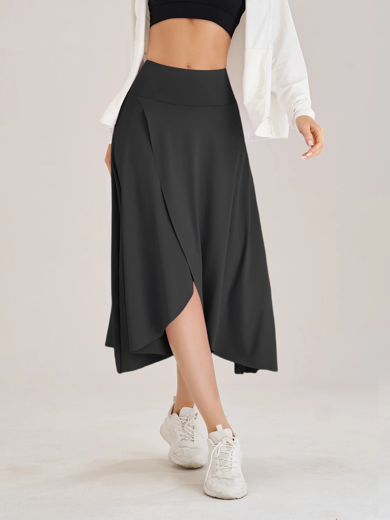 Summer Women Golf Tennis Dance Fitness Long Skirts Quick Drying Solid Female Lining High Waist Long Skirts Shorts