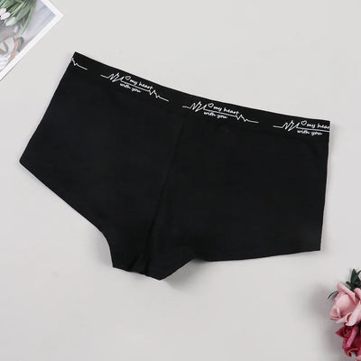 Ladies Solid color boxers Briefs Comfortable Female Underwear Sporty Style Casual Sexy Panties for Women S-XL