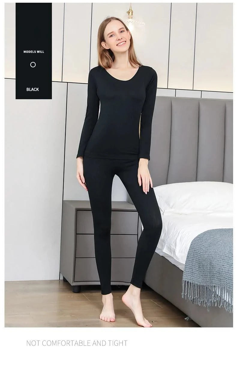 Women Thermal Underwear Winter Long Sleeve