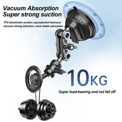 Magsafe Car Phone Mount Video Recording Universal Magic Arm Suction Magnetic Car Phone Holder Mount s Vlog ShootingColor