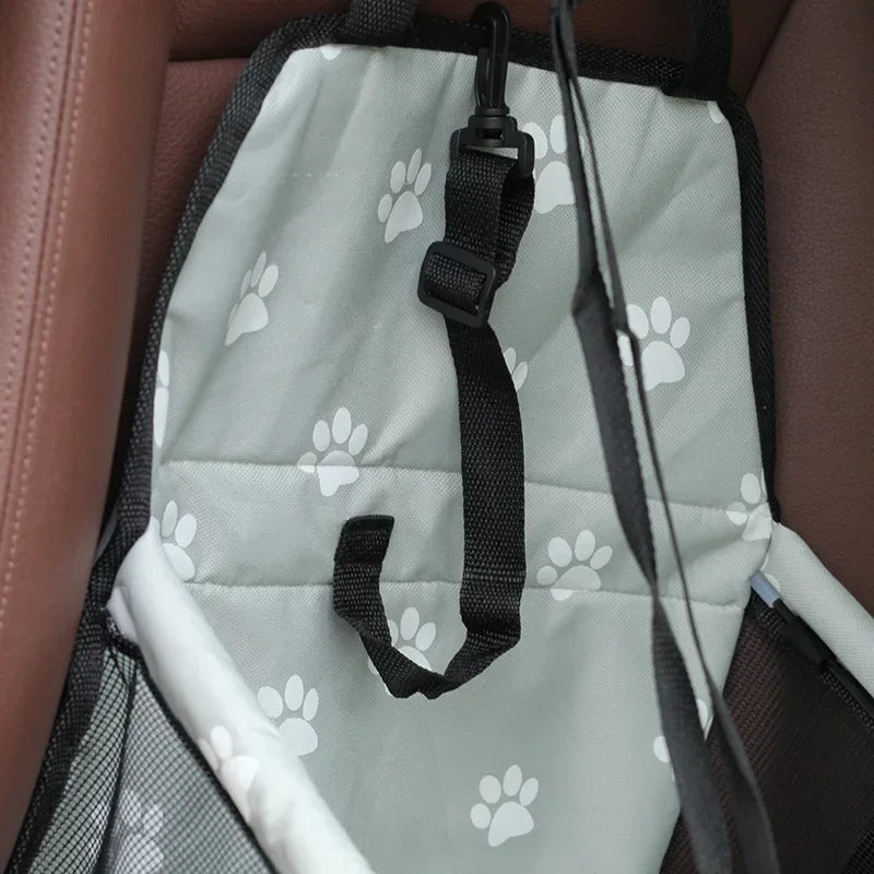 Pet Dog Car Carrier Seat Bag Waterproof Basket Folding Hammock Pet Carriers Bag For Small Cat Dogs Safety Travelling Mesh