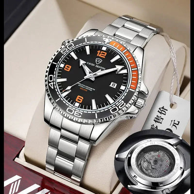 2025 New Top Brand Design Men's Watches Luxury Fashion Multifunctional Dial Quartz Watches Steel Strap Waterproof Men's Watches