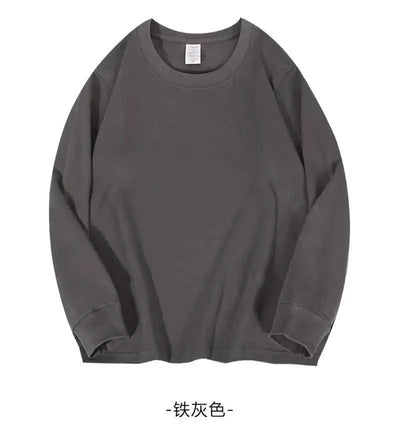 Men's Long Sleeve Cotton Loose Fit T Shirts|  Tees | Tanks | Casual & Classic Moisture Wicking Heavyweight T-shirts for Men