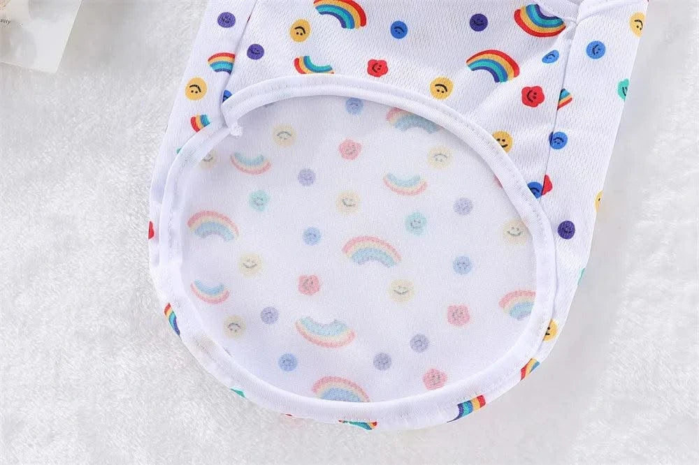 Summer Pet Dog Cooling Vest Cartoon Soft Clothing Summer Casual Shirts Small Medium Large Dogs Puppy French Bulldog Clothes