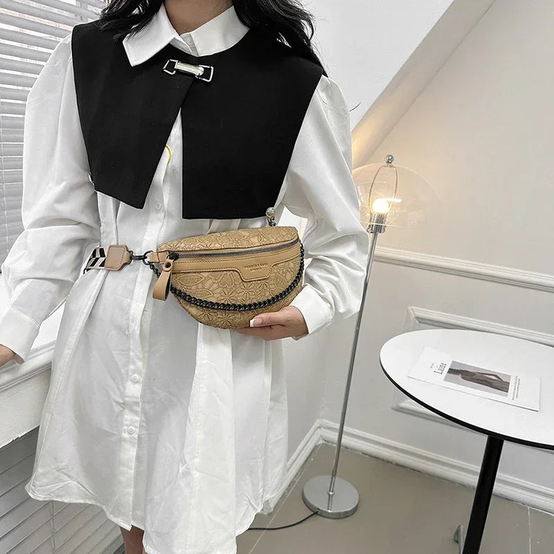 Designer Woman Chest Pack Retro Embroidery Belt Bag Coin Purse Luxury Lady Waist Bag Fashion Brand Shoulder Crossbody Chest Bags