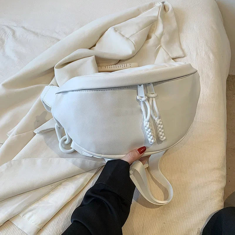Designer Woman Waist Bag Quality Soft Leather Fanny Pack Purse Fashion Brand Ladies Belt Bag Luxury Shoulder Crossbody Chest Bag