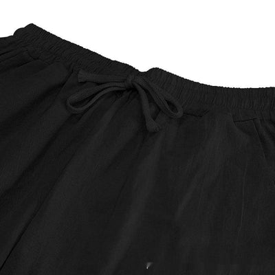 Men's Linen Wide-leg Pants for All Seasons Hip-hop Street Fashion Casual Pants Loose and Versatile Breathable Trousers for Men