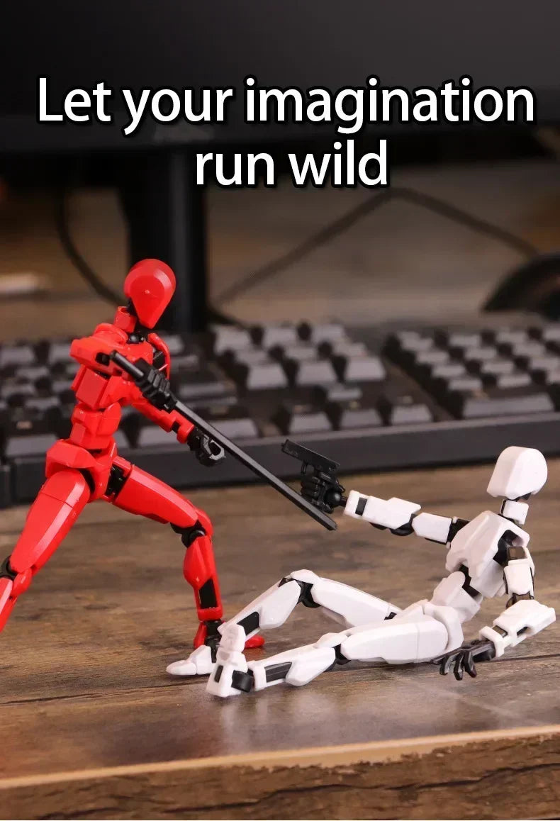 Multi-jointed movable shapeshift robot 3d printed mannequin dummy 13 action figures toys kids adults parent-children