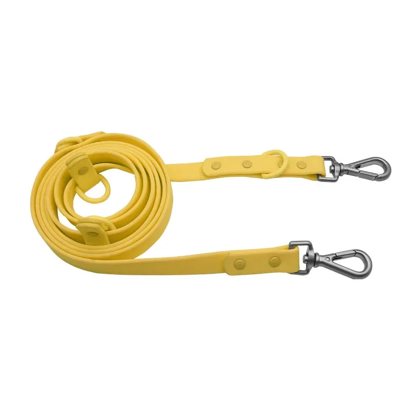 PVC Multifunctional Dog Leash Double Headed Buckle Pet Leashes For Medium Big Dogs Rope