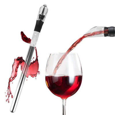 Rapid Iceless Wine Chilling Rod Stainless Steel Cooler Ice Chil Bar Wine Cooler Set Wine Bottle Cooler Stick Aerator Pourer