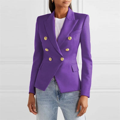 Spring and Autumn New Blazers for Women Clothing Autumn and Winter Solid Color Fashion Casual Suit Slim Blazers Women