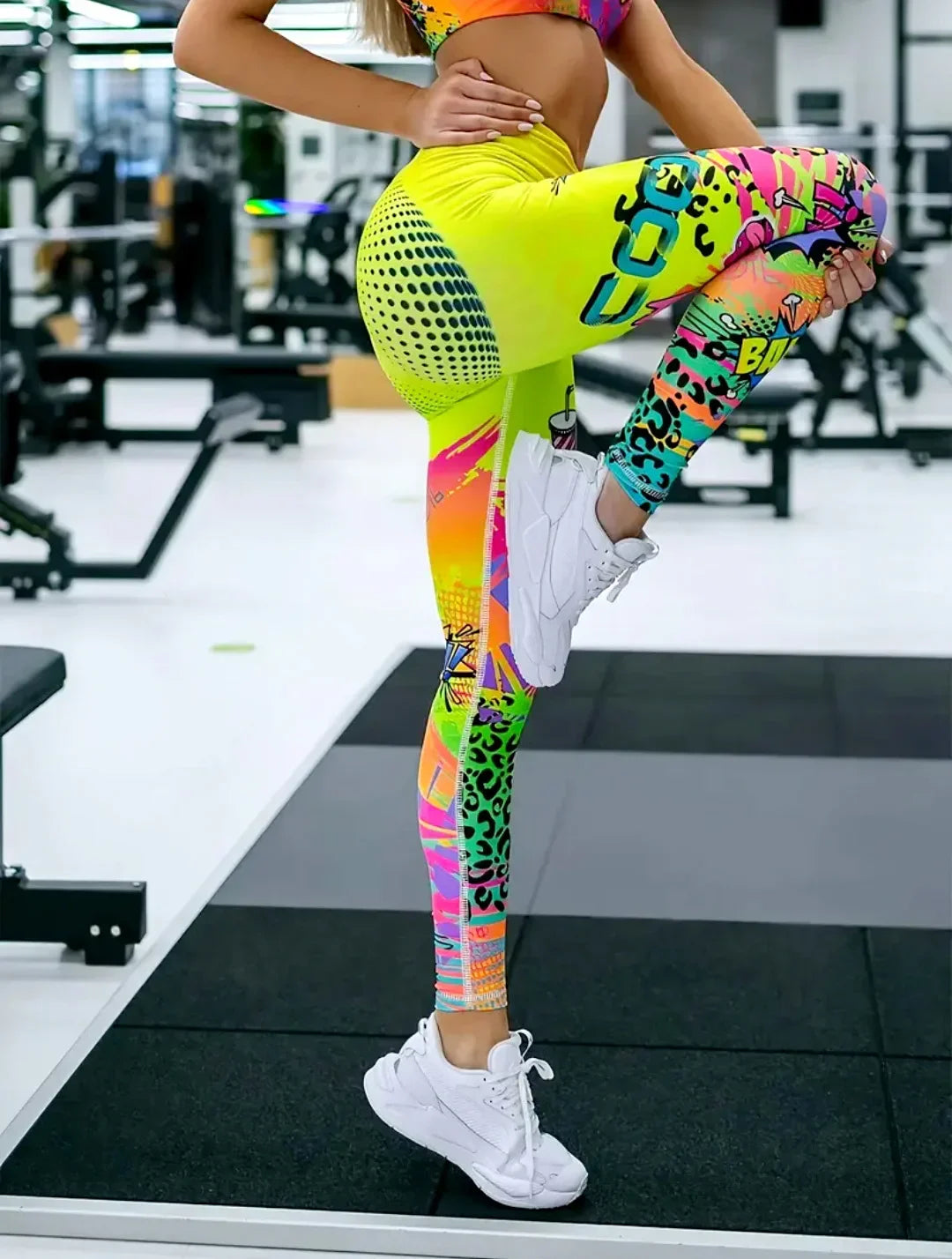 Fashion Printed High Elastic Yoga  Leggings
