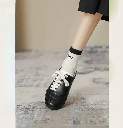 Women's Shoes Spring New Fashion Casual Shoes College Style Wide Toe Soft Comfortable Flat Shoes Outdoor Casual Sports Shoes