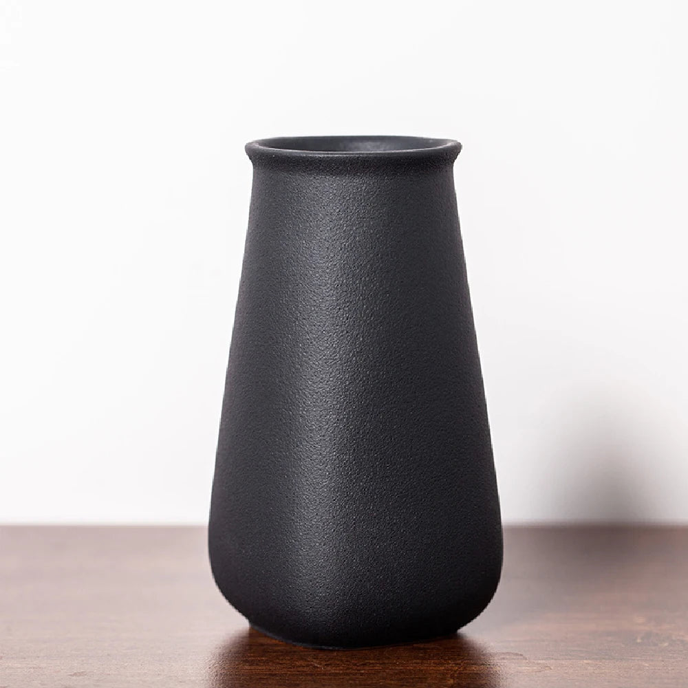 Small Ceramic Vase for Flowers Plants,  Matte Vases for Modern Table Shelf Home Decor Wedding  Frosted Elegant Ceramic Vase