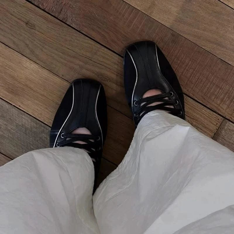 Vintage Women's Ballet Flats Training Shoes Walking Sports