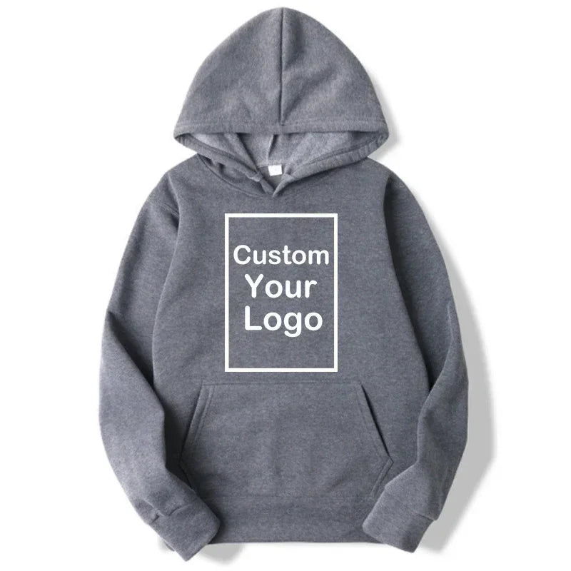 Men's and women's sports hooded sweatshirts, fashionable casual sweaters, customized, long sleeved, outdoor