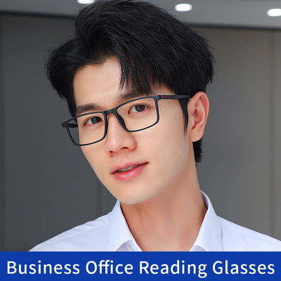 Blue Light Blocking Computer Readers Stylish Durable TR90 Thin Frame Fit Medium To Big Face for Men Women