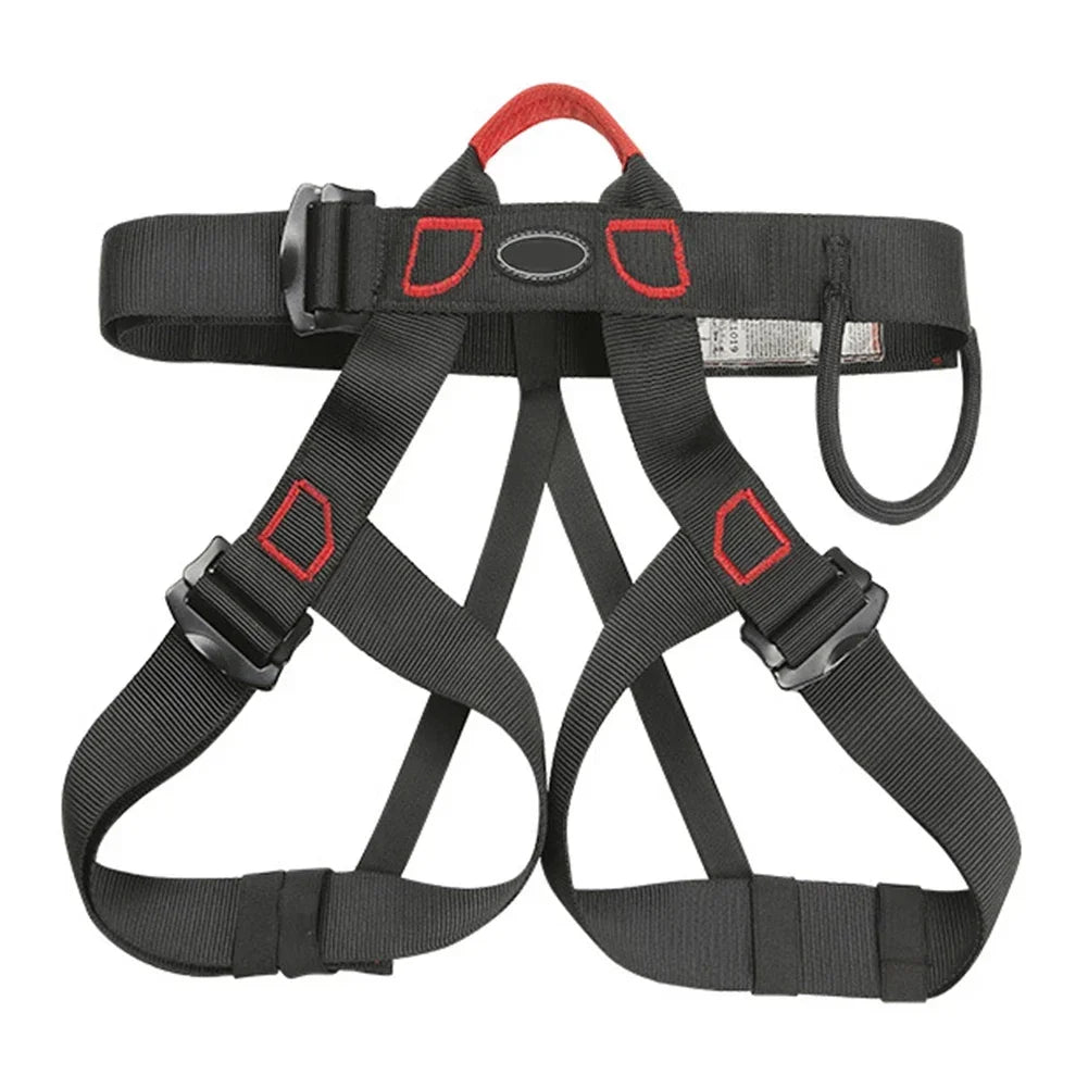 Outdoor Rock Climbing Harness Professional Sports Harnesses Waist Support Half Body Safety Belt Aerial Survival Mountain Tools