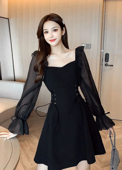 Dresses for Women Sensual Sexy A Line Spring Autumn Woman Long Sleeve Dress On Sales Designer Korean Fashion G Y2k Hot Promotion