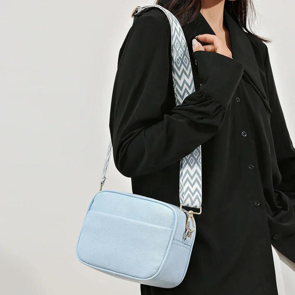 Fashion women handbag luxury brand leather tote bags for shoulder 2024 designer solid color messenger