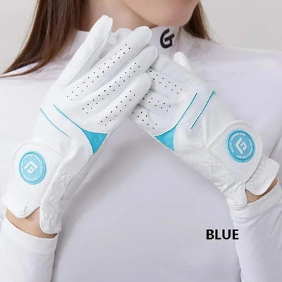 Golfist 1 Pair Golf Gloves For Women Left Hand Right Hand Gloves Ladies Breathable Soft Leather Mittens Anti Slip Sports Aids