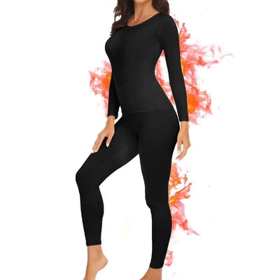 Thermal Underwear Women Autumn Winter Under Layer Clothes New Warm Pajamas Sets for Female 2 Pieces Long John Top Legging